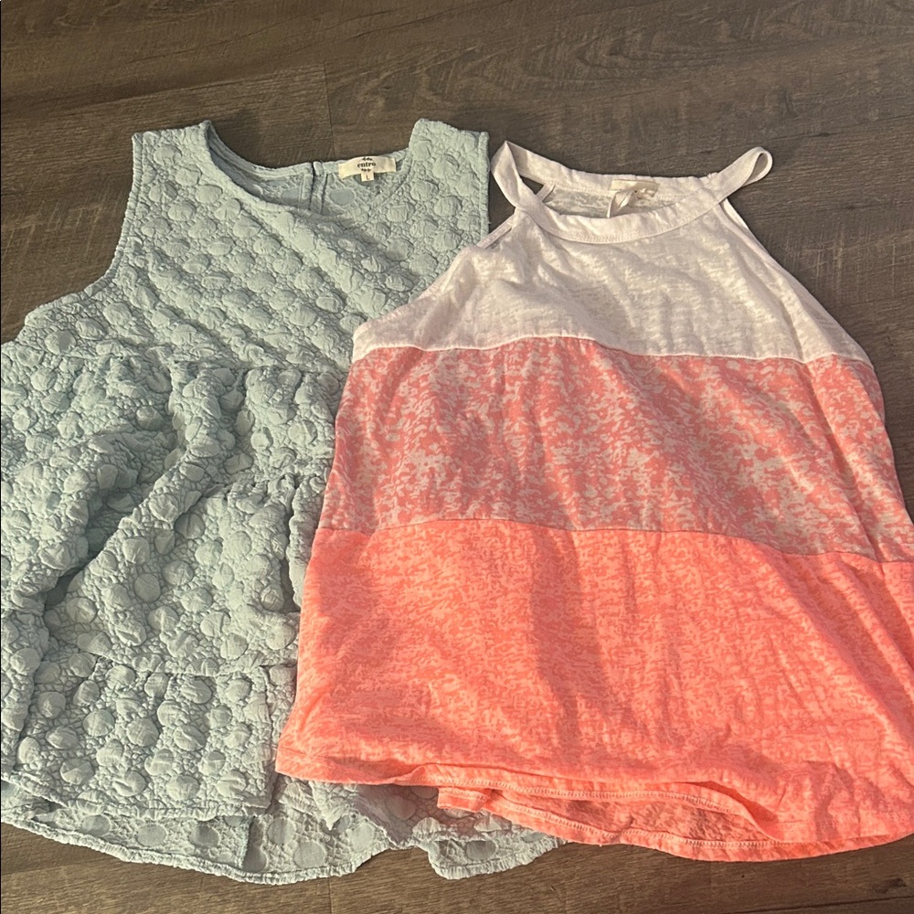 Entro Blue and Pink Tank Tops